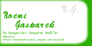 noemi gasparek business card